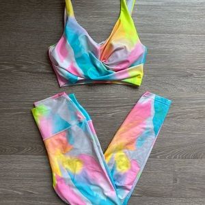 Carbon 38 neon set Sz S high waist worn once!